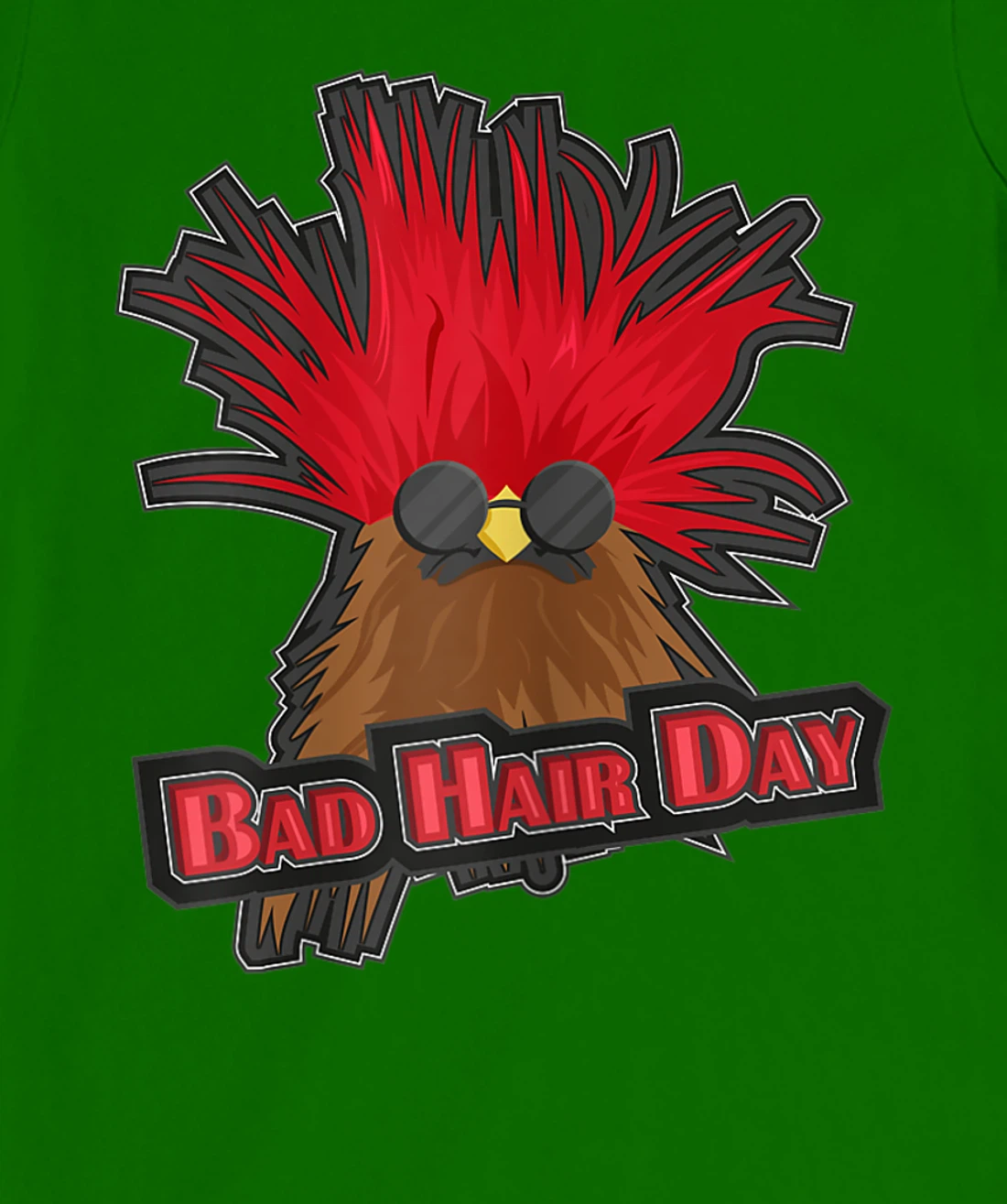 Womens Bad Hair Day Bird T-Shirt, Kid T-Shirt and Women T-Shirt Funny Hairdresser Girls Quoting T-Shirt, Kid T-Shirt and Women T-Shirt