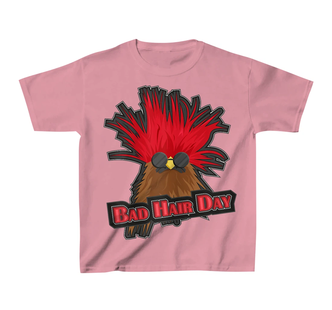 Womens Bad Hair Day Bird T-Shirt, Kid T-Shirt and Women T-Shirt Funny Hairdresser Girls Quoting T-Shirt, Kid T-Shirt and Women T-Shirt