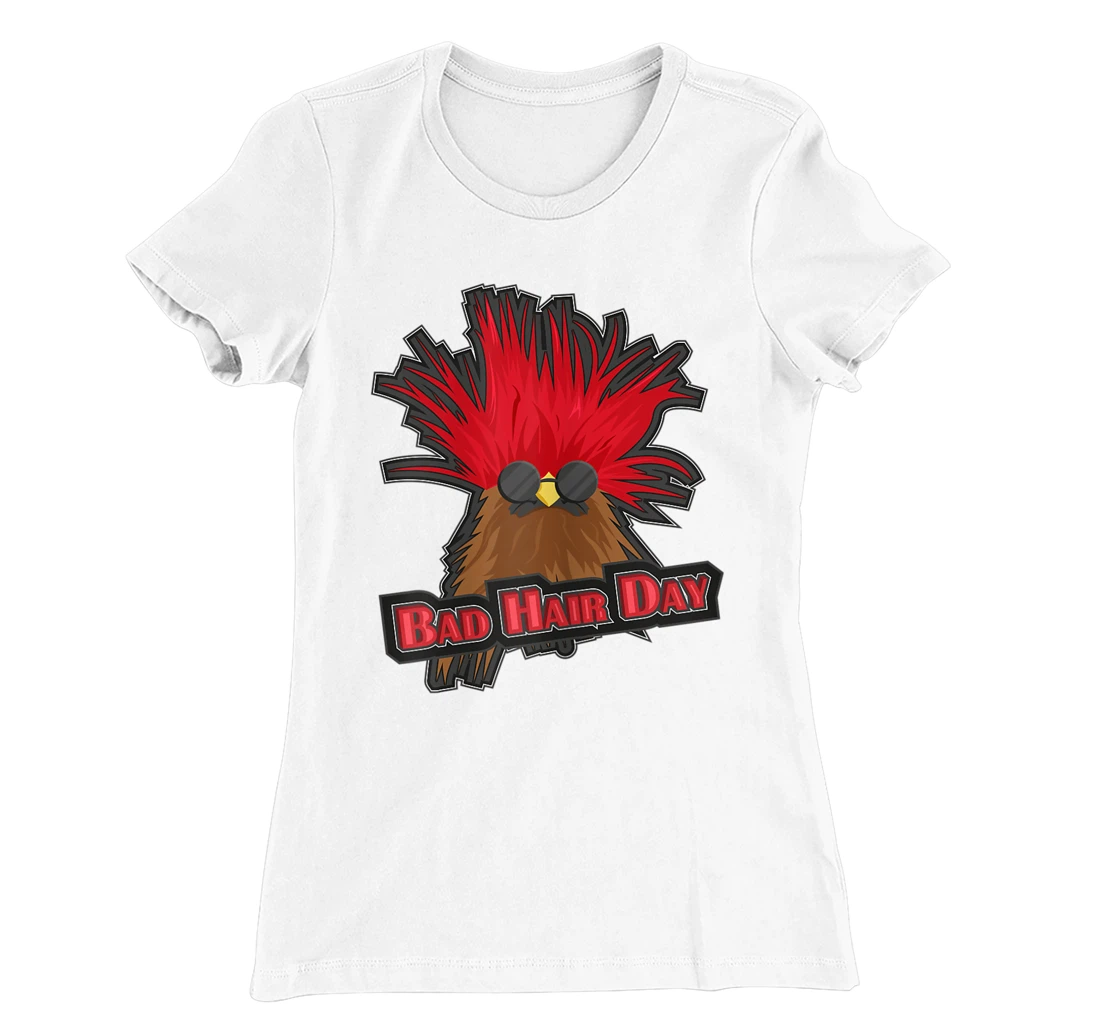 Womens Bad Hair Day Bird T-Shirt, Kid T-Shirt and Women T-Shirt Funny Hairdresser Girls Quoting T-Shirt, Kid T-Shirt and Women T-Shirt