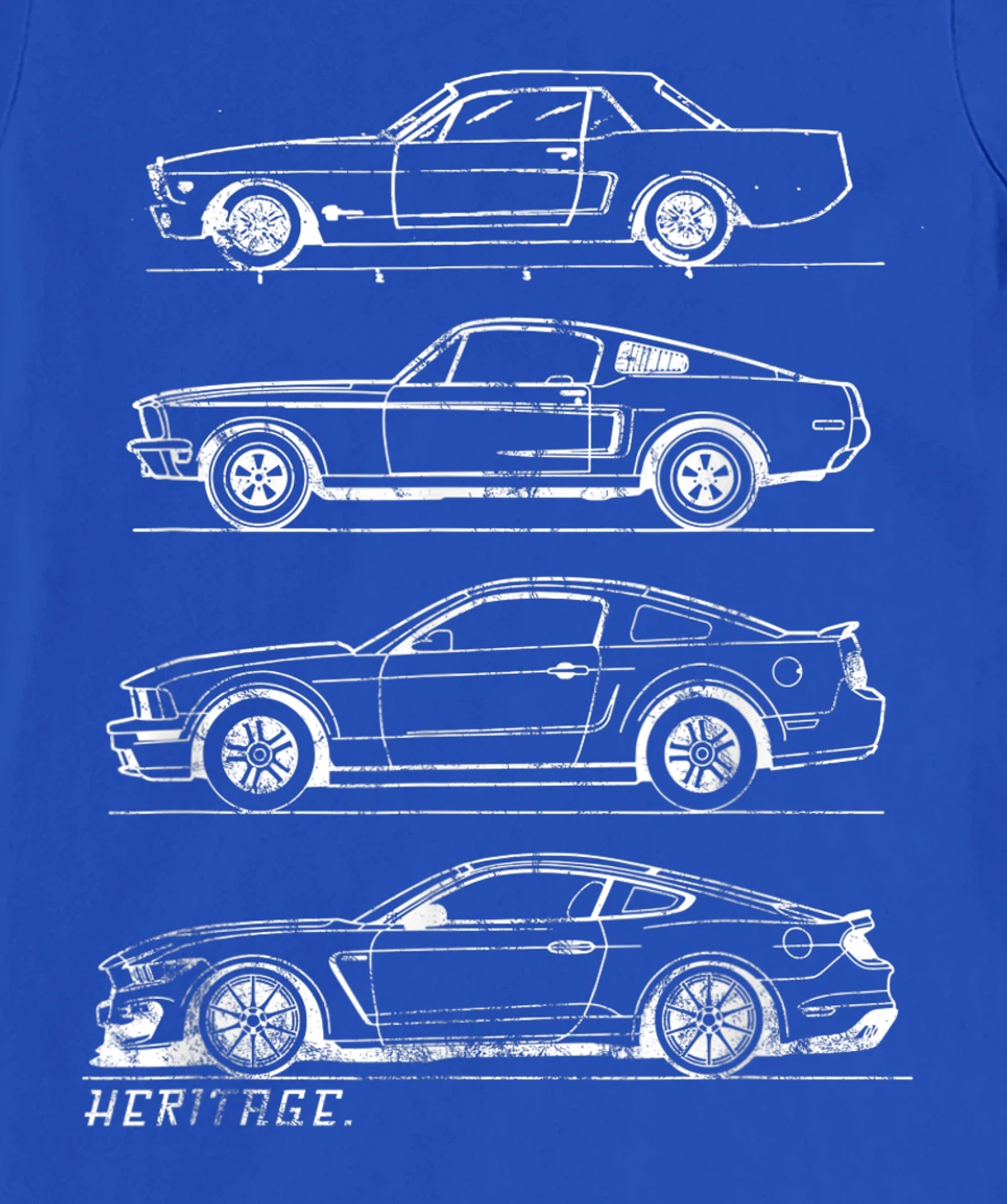 Classic Old School Muscle Car Evolution Heritage Design T-Shirt, Kid T-Shirt and Women T-Shirt