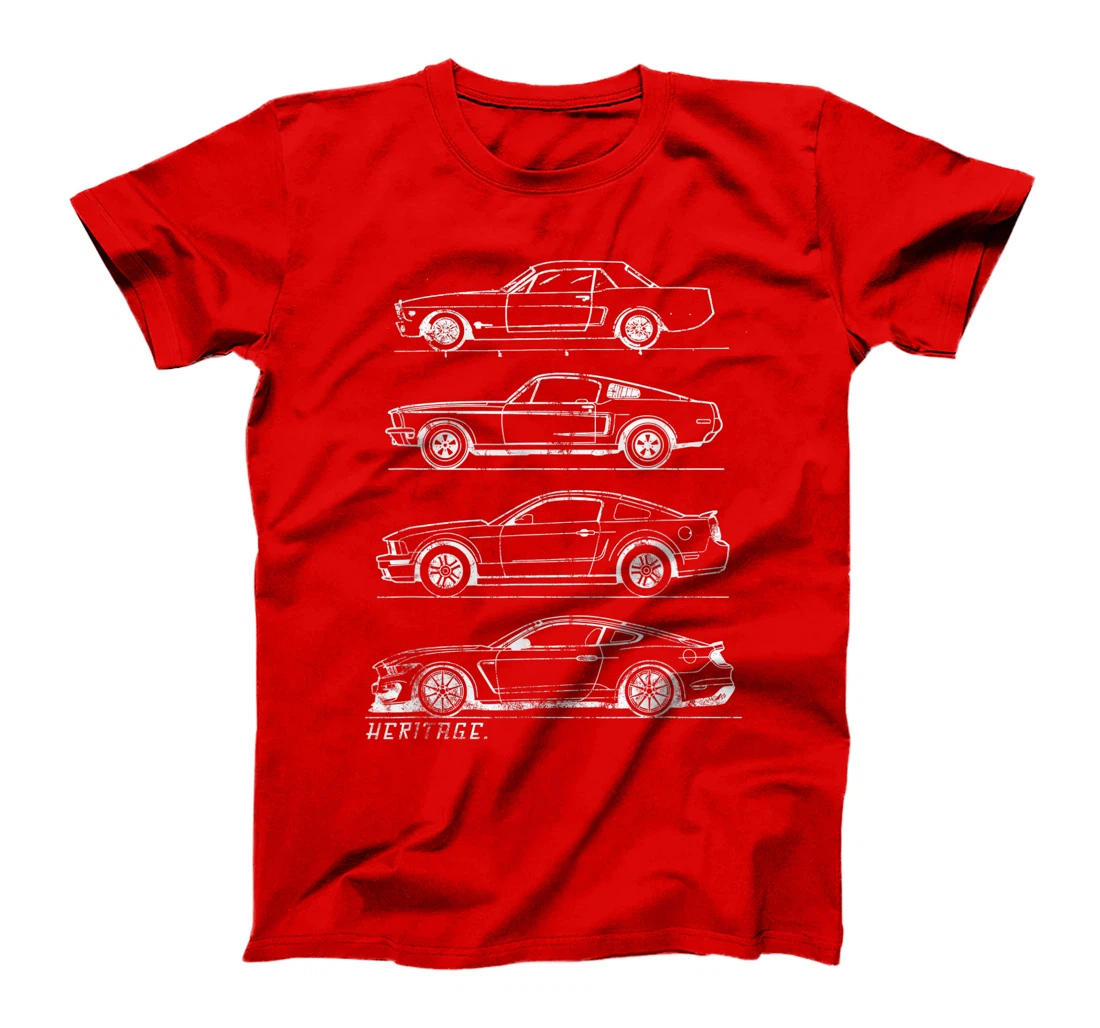 Classic Old School Muscle Car Evolution Heritage Design T-Shirt, Kid T-Shirt and Women T-Shirt