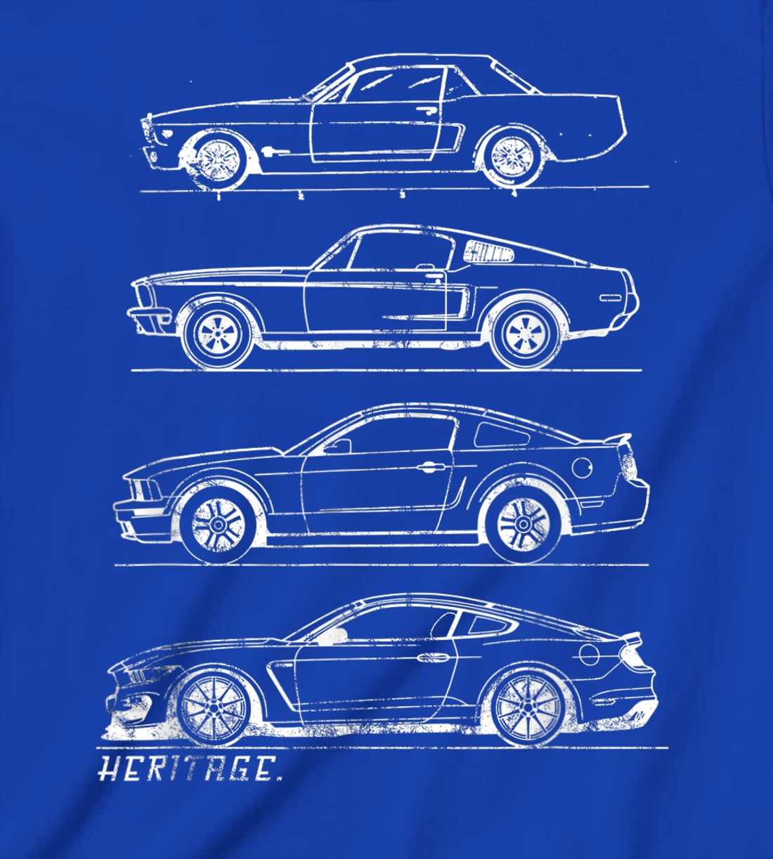 Classic Old School Muscle Car Evolution Heritage Design T-Shirt, Kid T-Shirt and Women T-Shirt