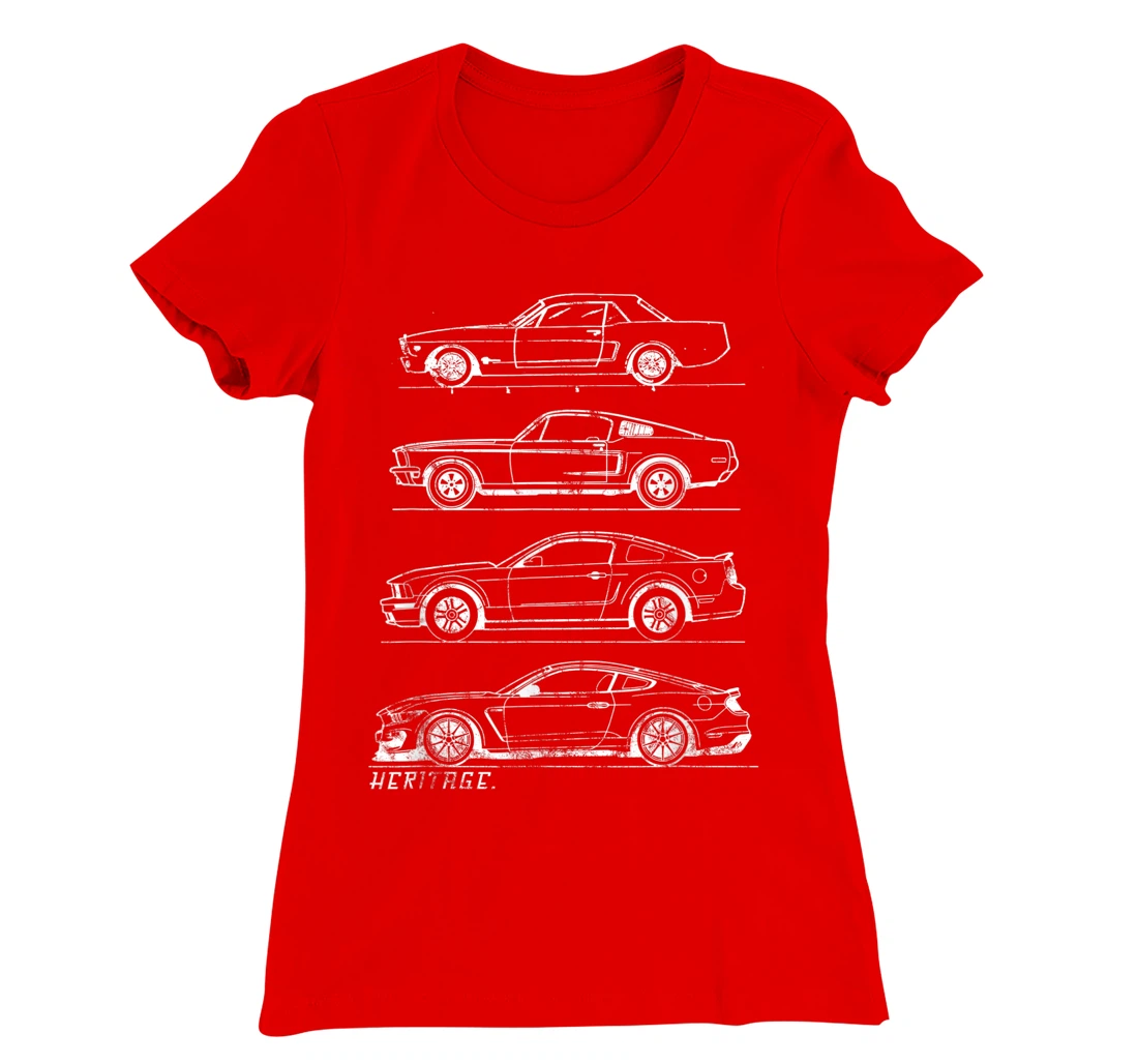 Classic Old School Muscle Car Evolution Heritage Design T-Shirt, Kid T-Shirt and Women T-Shirt