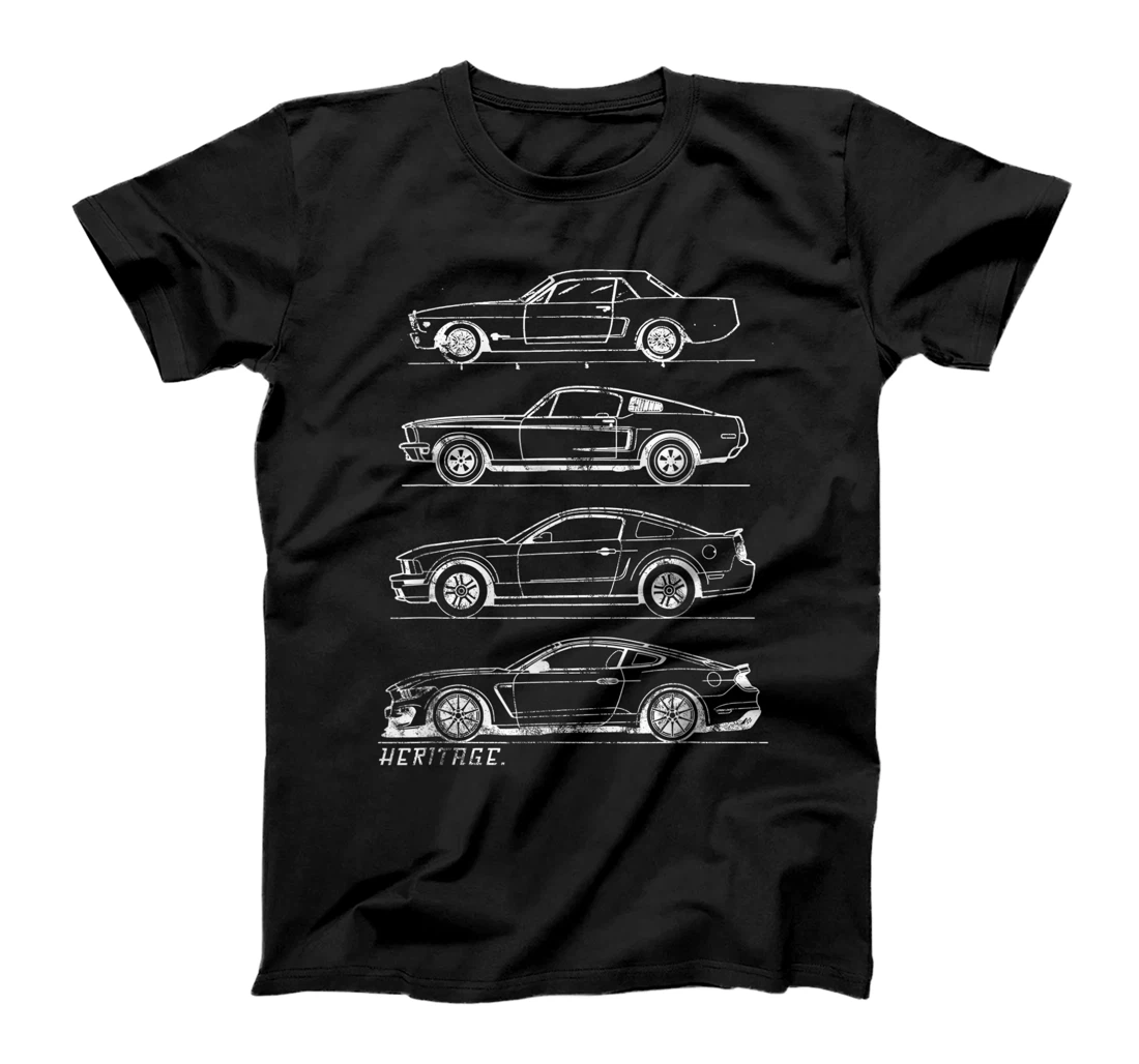 Classic Old School Muscle Car Evolution Heritage Design T-Shirt, Kid T-Shirt and Women T-Shirt