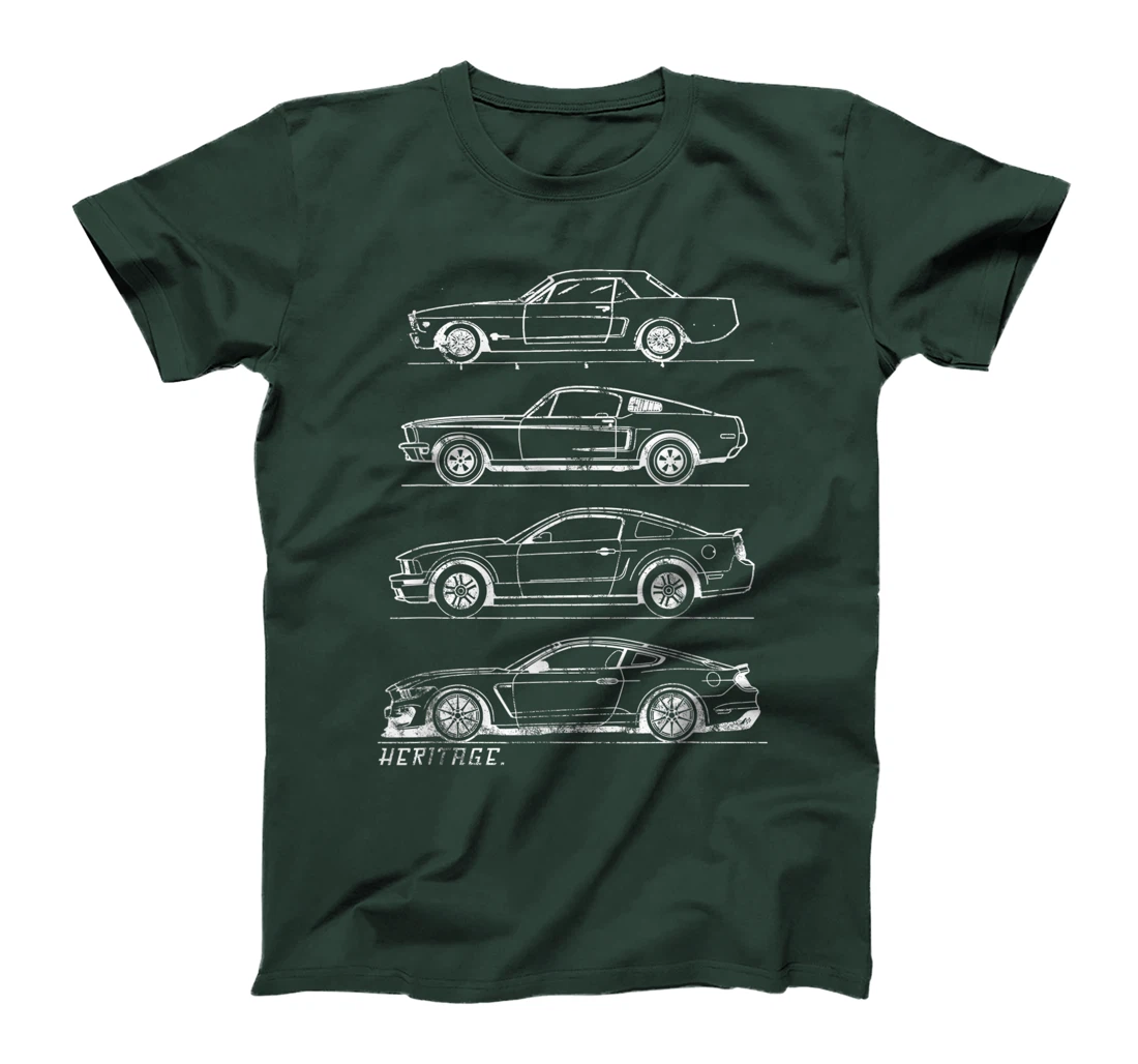 Classic Old School Muscle Car Evolution Heritage Design T-Shirt, Kid T-Shirt and Women T-Shirt