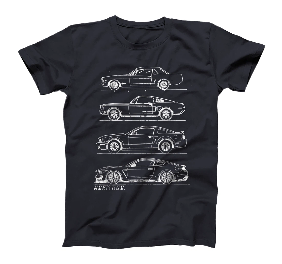 Classic Old School Muscle Car Evolution Heritage Design T-Shirt, Kid T-Shirt and Women T-Shirt