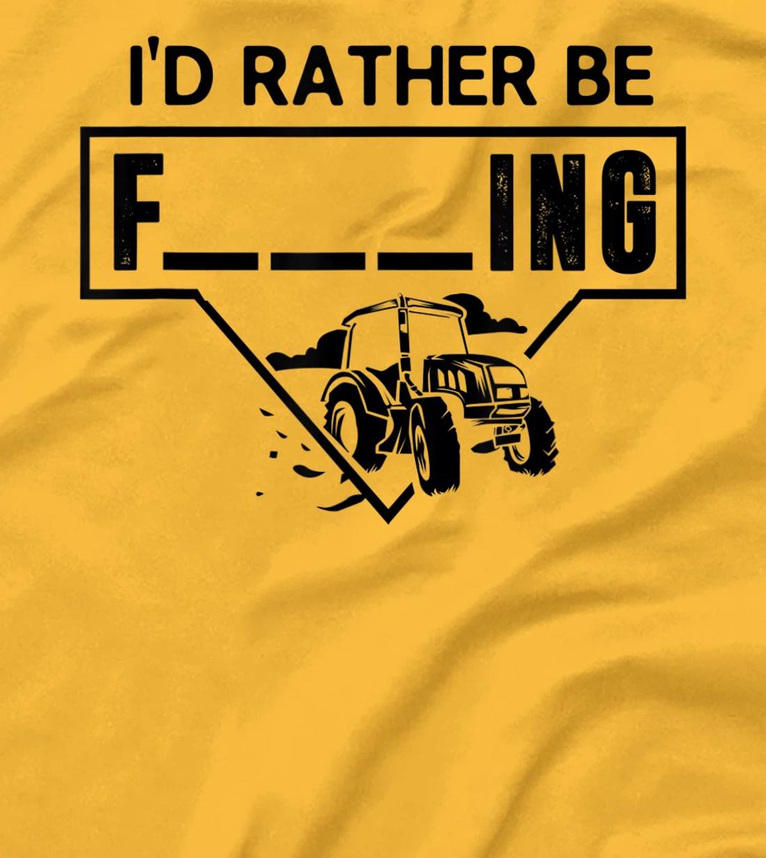 Womens I'd Rather Be Farming Tractor Design For A Hobby Farmer T-Shirt