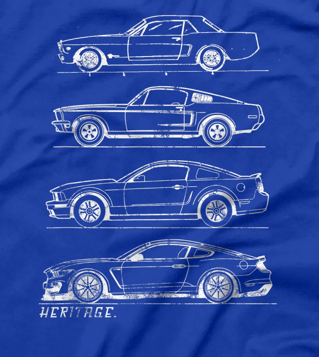 Classic Old School Muscle Car Evolution Heritage Design T-Shirt, Kid T-Shirt and Women T-Shirt