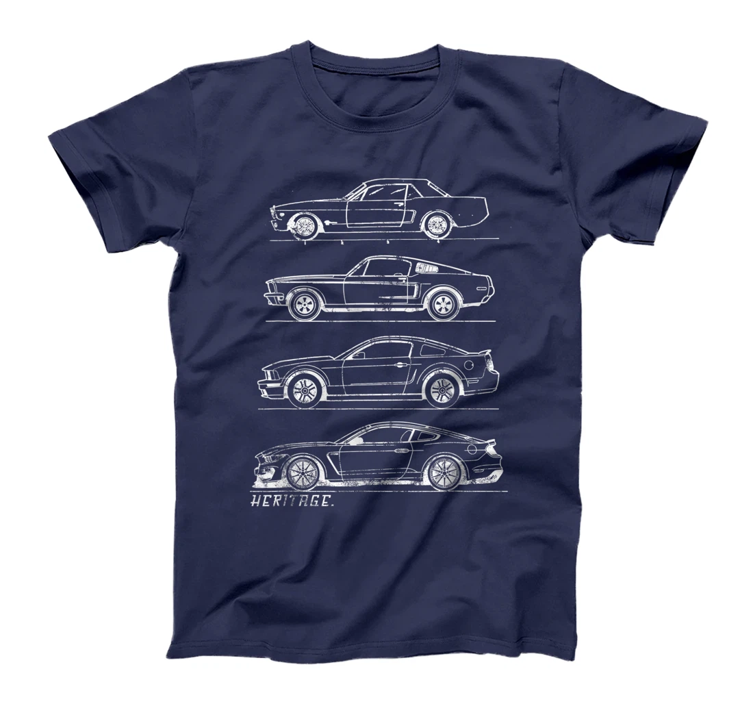 Classic Old School Muscle Car Evolution Heritage Design T-Shirt, Kid T-Shirt and Women T-Shirt