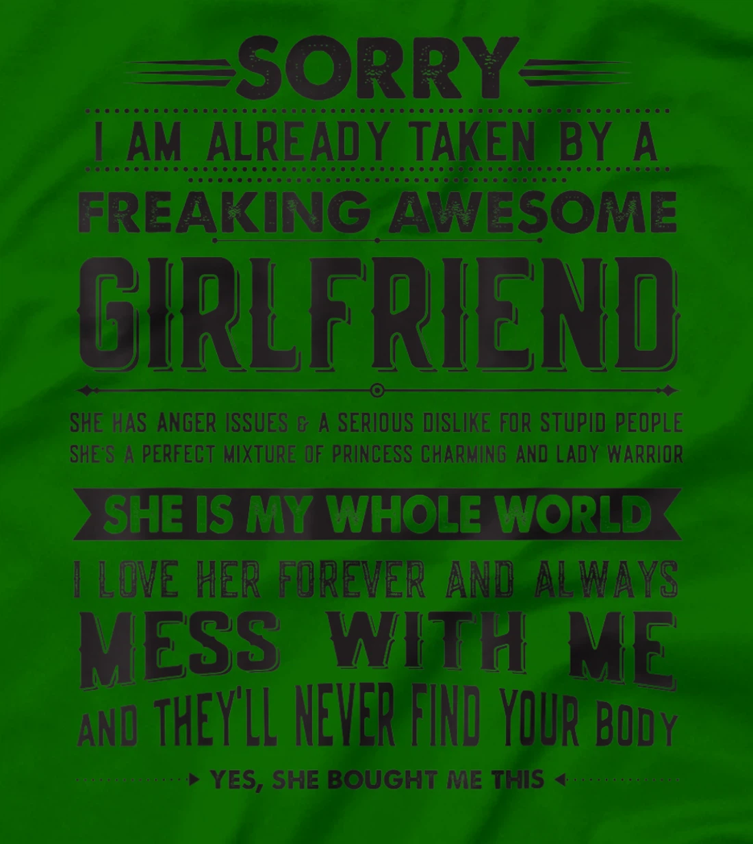 Womens Boyfriend Taken by a Freaking Awesome Girlfriend T-Shirt