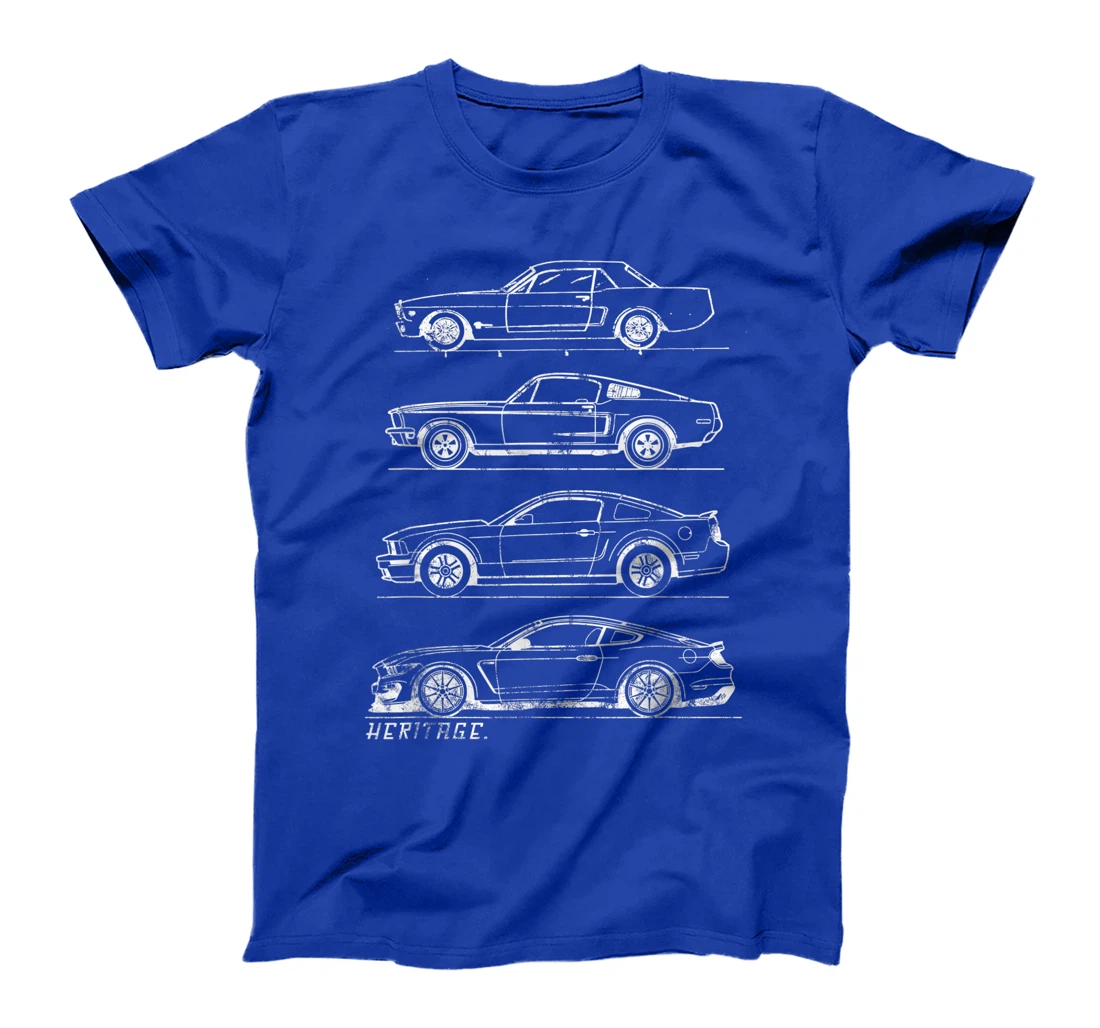 Classic Old School Muscle Car Evolution Heritage Design T-Shirt, Kid T-Shirt and Women T-Shirt