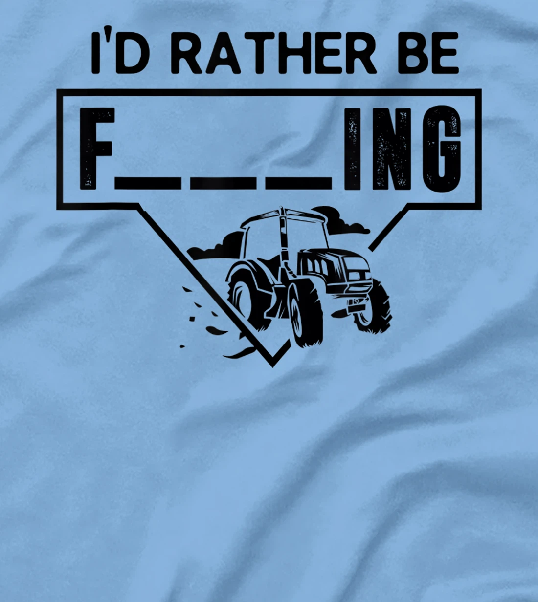 Womens I'd Rather Be Farming Tractor Design For A Hobby Farmer T-Shirt