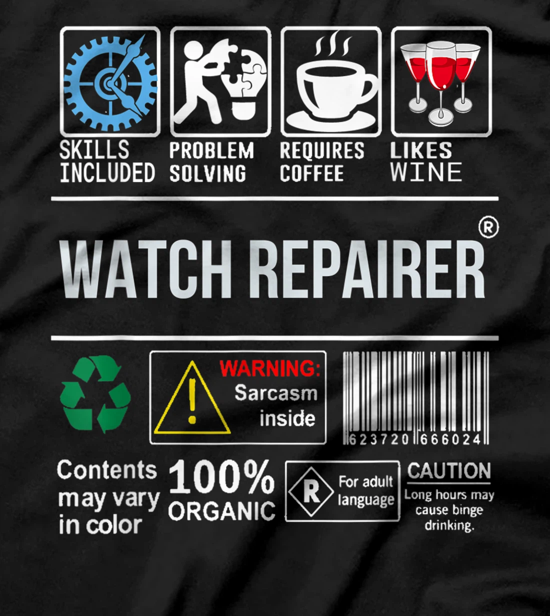 Watch Repairer Skills Included Problem Solving T-Shirt, Women T-Shirt