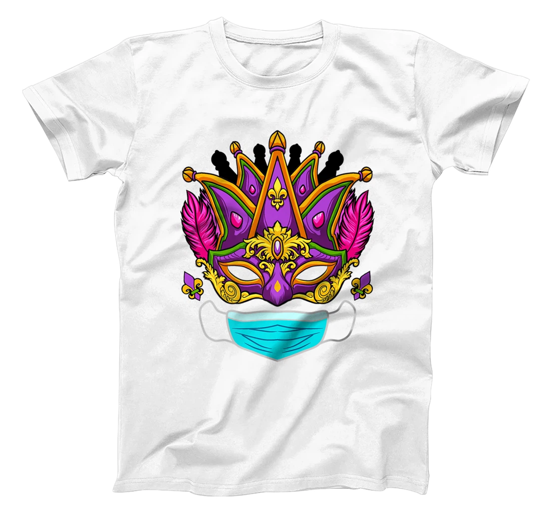 Womens 2022 Mardi Gras Mask - Quarantine Mardi Gras 2022 T-Shirt, Women T-Shirt