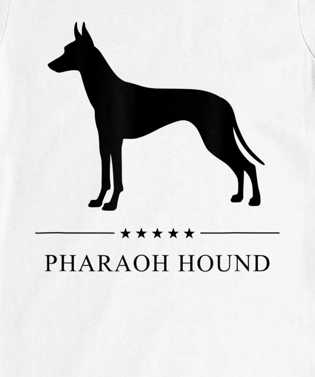 Womens Pharaoh Hound Black Silhouette T-Shirt, Kid T-Shirt and Women T-Shirt