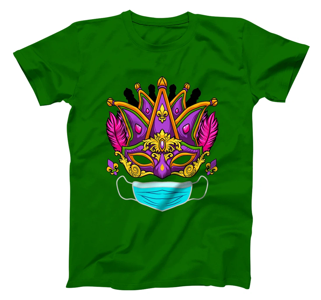 Womens 2022 Mardi Gras Mask - Quarantine Mardi Gras 2022 T-Shirt, Women T-Shirt