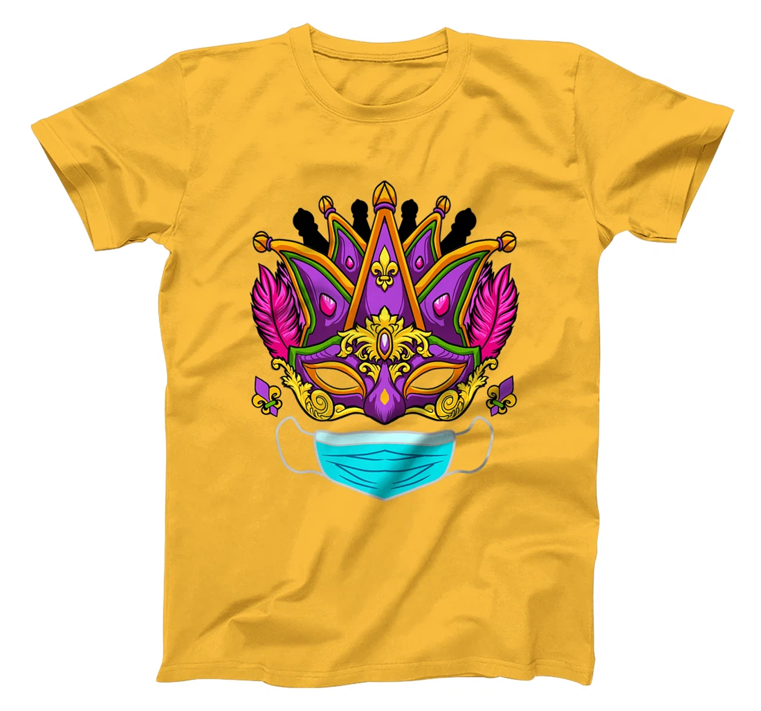 Womens 2022 Mardi Gras Mask - Quarantine Mardi Gras 2022 T-Shirt, Women T-Shirt