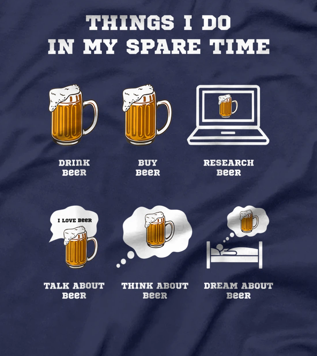 Things I Do In My Spare Time Beer Drinking Hobbies Costume T-Shirt, Women T-Shirt