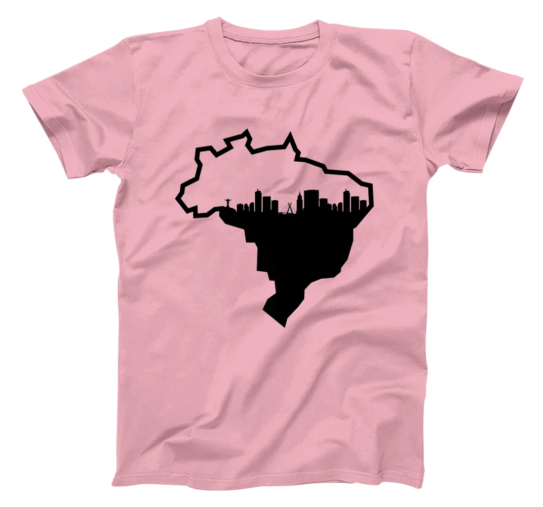 Cool Brasil Country Outline Rio de Janeiro City Skyline T-Shirt, Kid T-Shirt and Women T-Shirt
