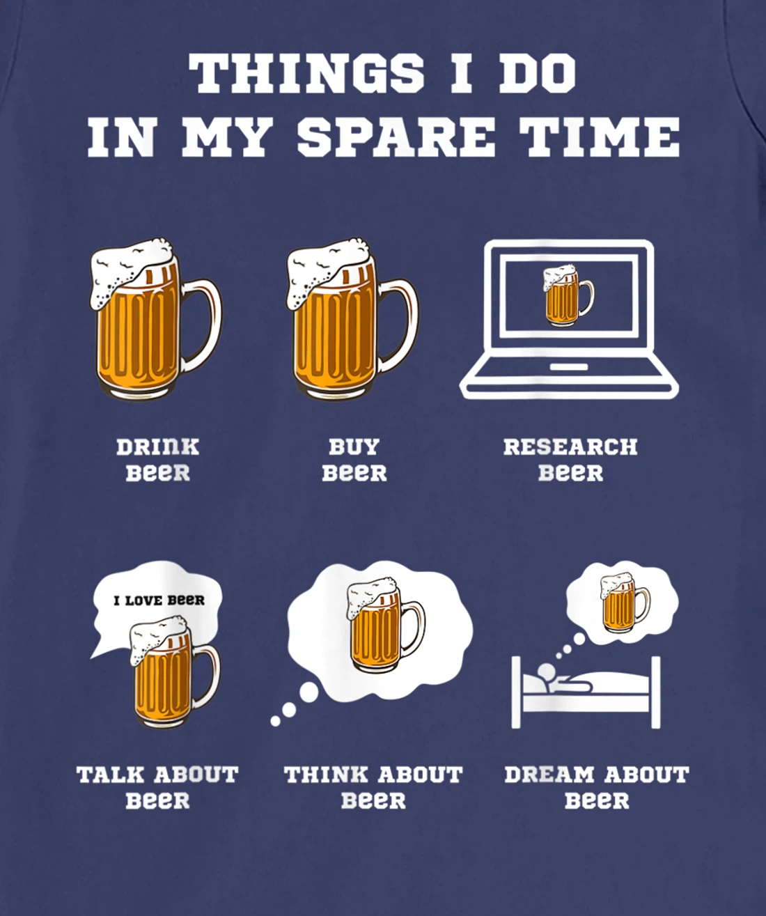Things I Do In My Spare Time Beer Drinking Hobbies Costume T-Shirt, Women T-Shirt