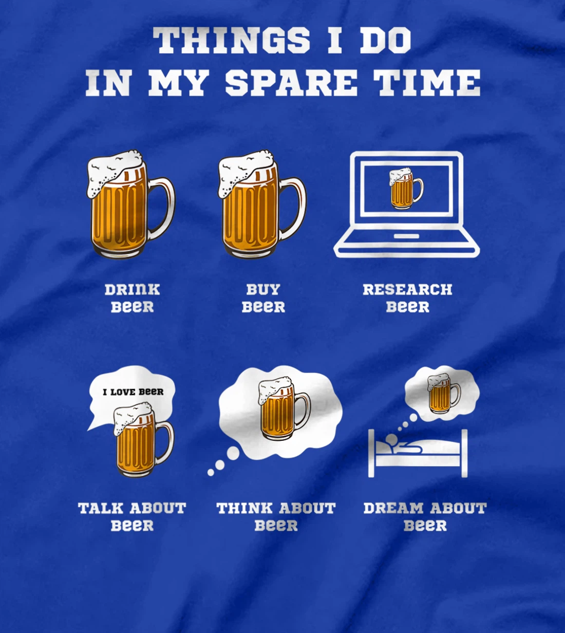 Things I Do In My Spare Time Beer Drinking Hobbies Costume T-Shirt, Women T-Shirt