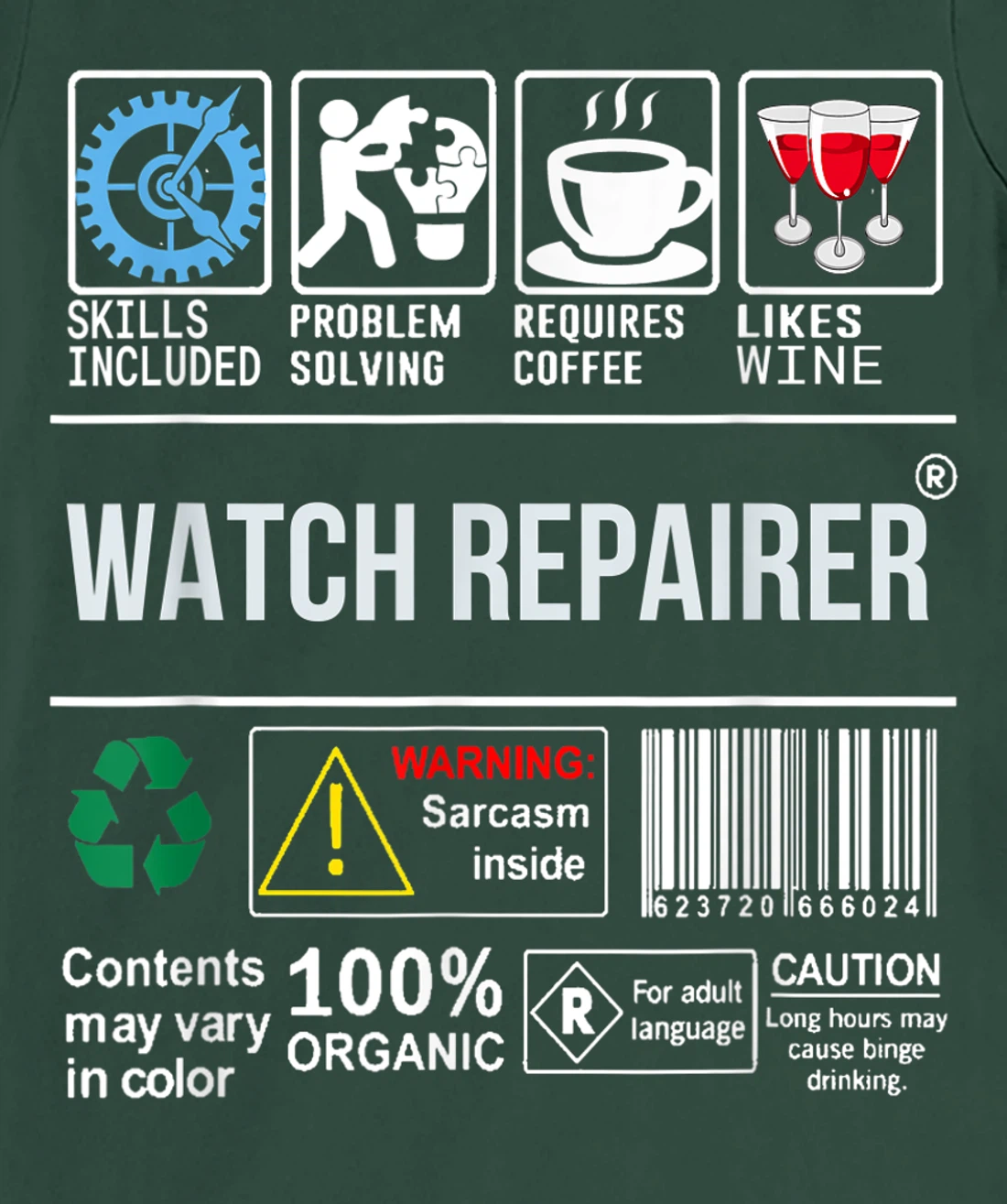 Watch Repairer Skills Included Problem Solving T-Shirt, Women T-Shirt