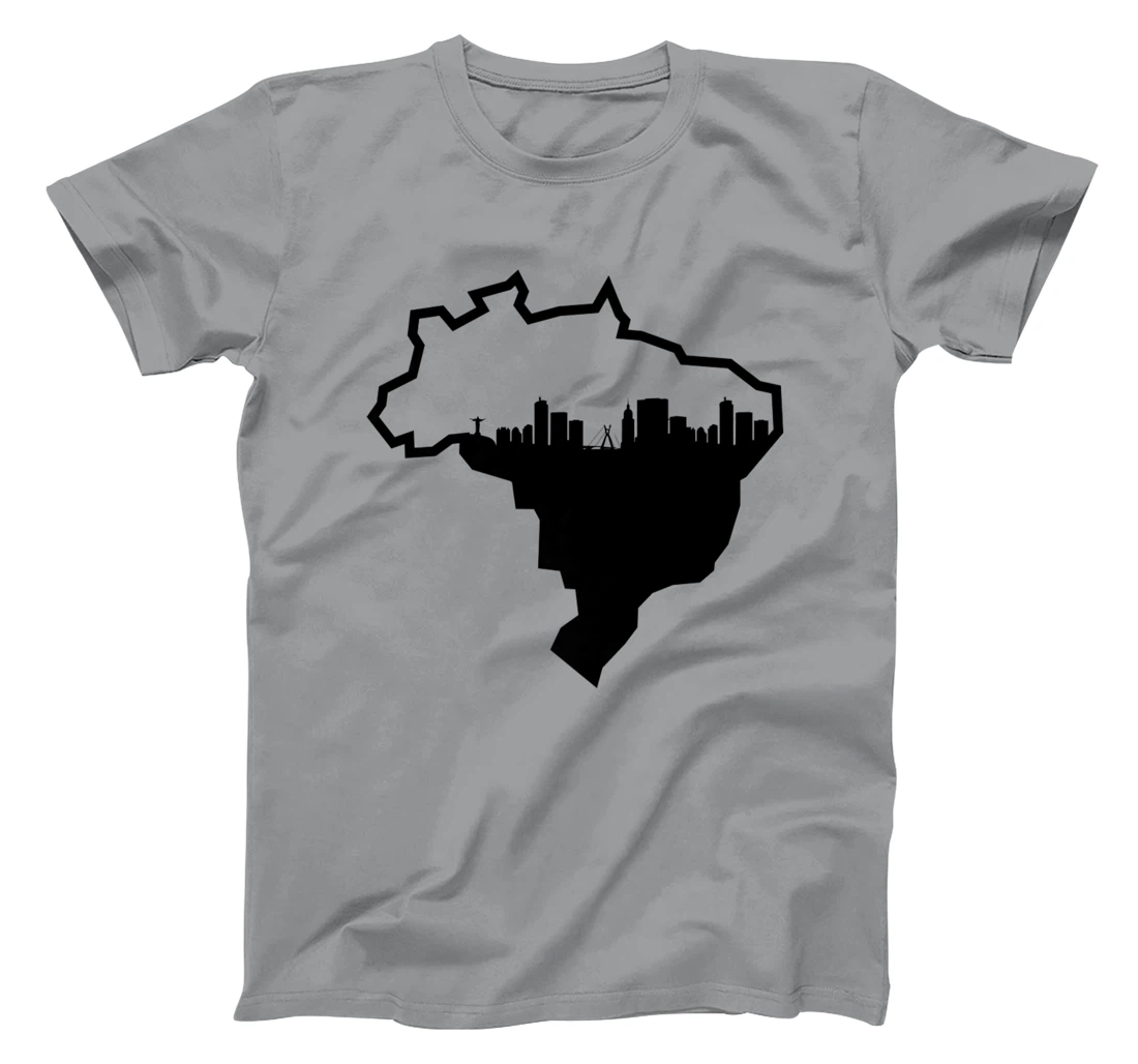 Cool Brasil Country Outline Rio de Janeiro City Skyline T-Shirt, Kid T-Shirt and Women T-Shirt