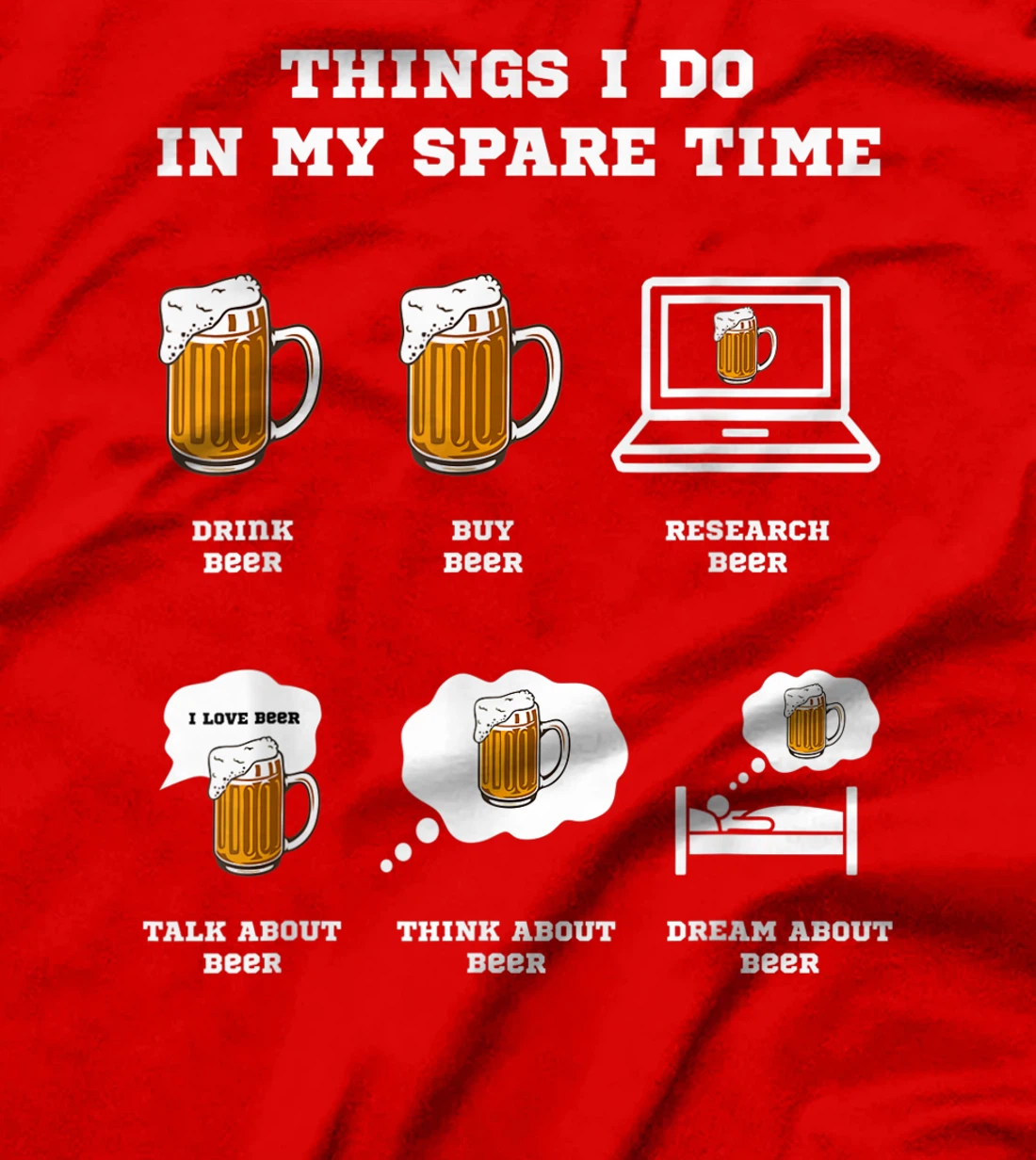 Things I Do In My Spare Time Beer Drinking Hobbies Costume T-Shirt, Women T-Shirt