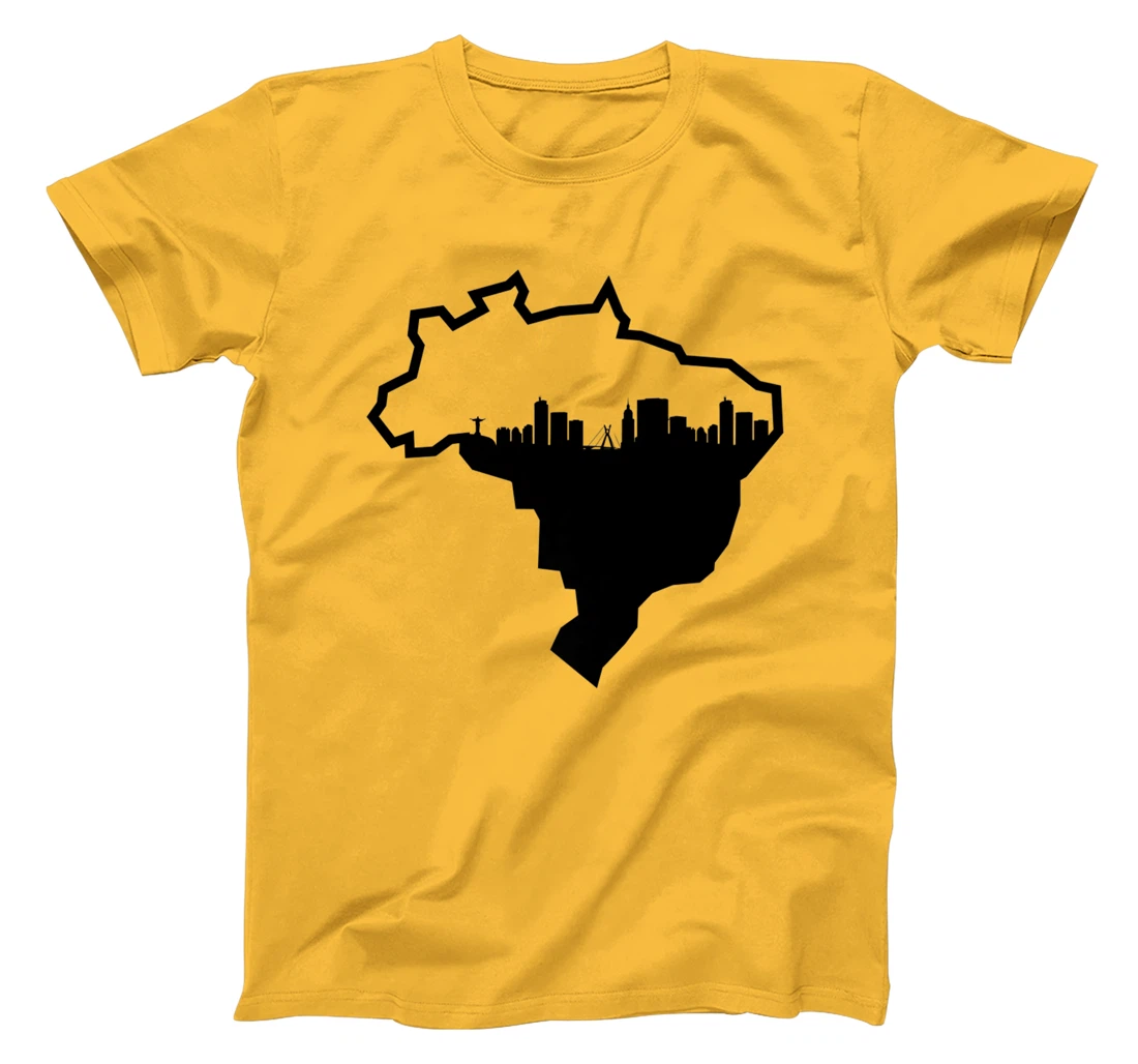 Cool Brasil Country Outline Rio de Janeiro City Skyline T-Shirt, Kid T-Shirt and Women T-Shirt