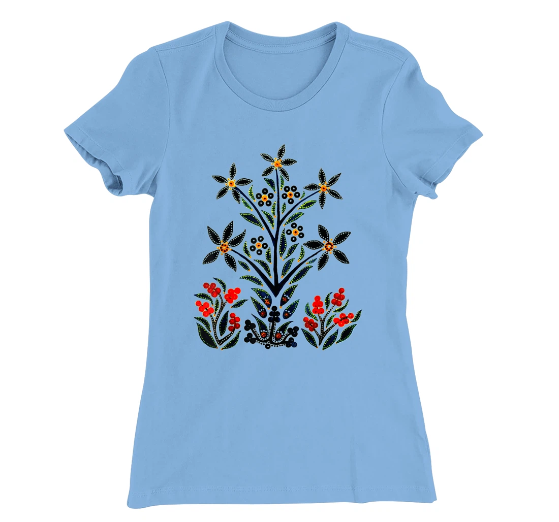 Womens Beautiful Slavic Flower in Springtime T-Shirt, Women T-Shirt