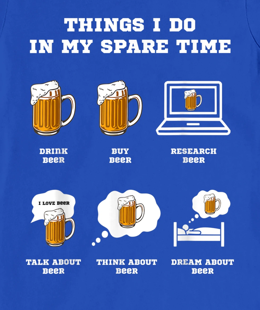 Things I Do In My Spare Time Beer Drinking Hobbies Costume T-Shirt, Women T-Shirt
