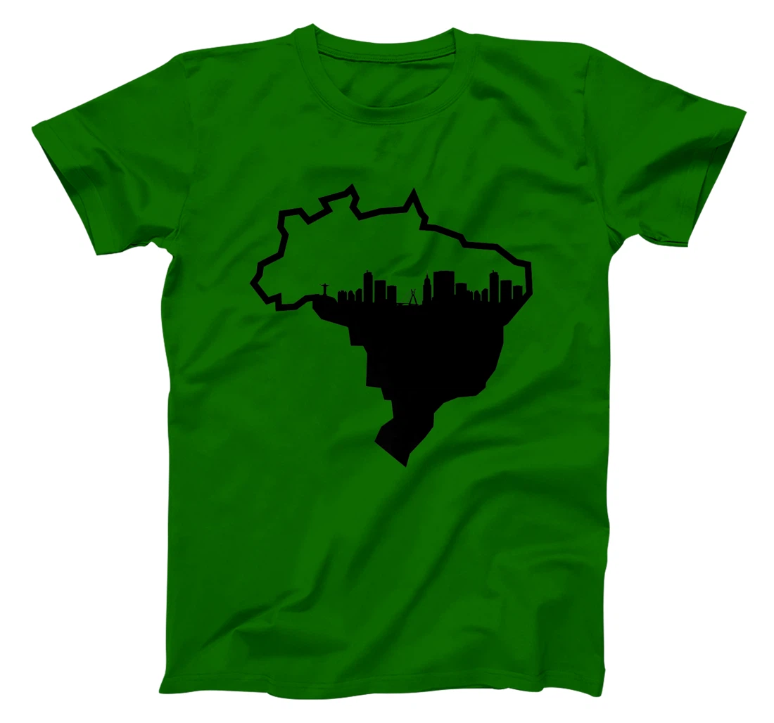 Cool Brasil Country Outline Rio de Janeiro City Skyline T-Shirt, Kid T-Shirt and Women T-Shirt