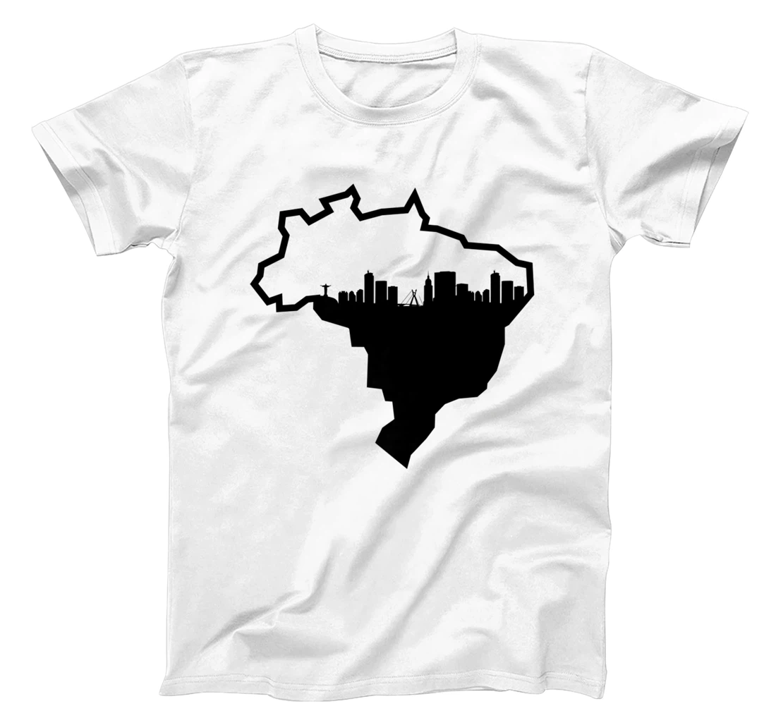 Cool Brasil Country Outline Rio de Janeiro City Skyline T-Shirt, Kid T-Shirt and Women T-Shirt