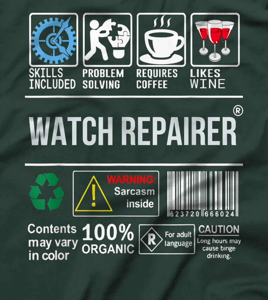 Watch Repairer Skills Included Problem Solving T-Shirt, Women T-Shirt