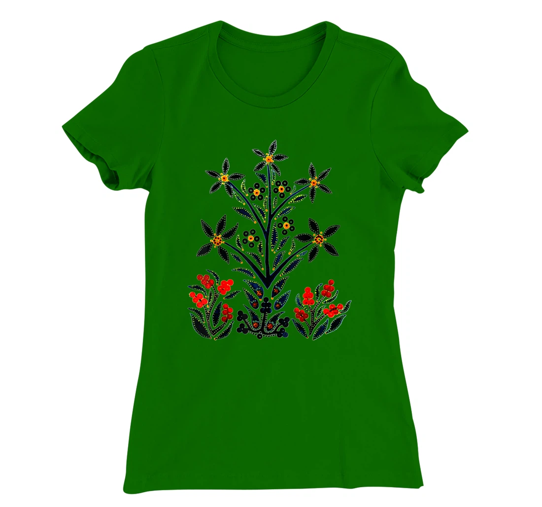 Womens Beautiful Slavic Flower in Springtime T-Shirt, Women T-Shirt
