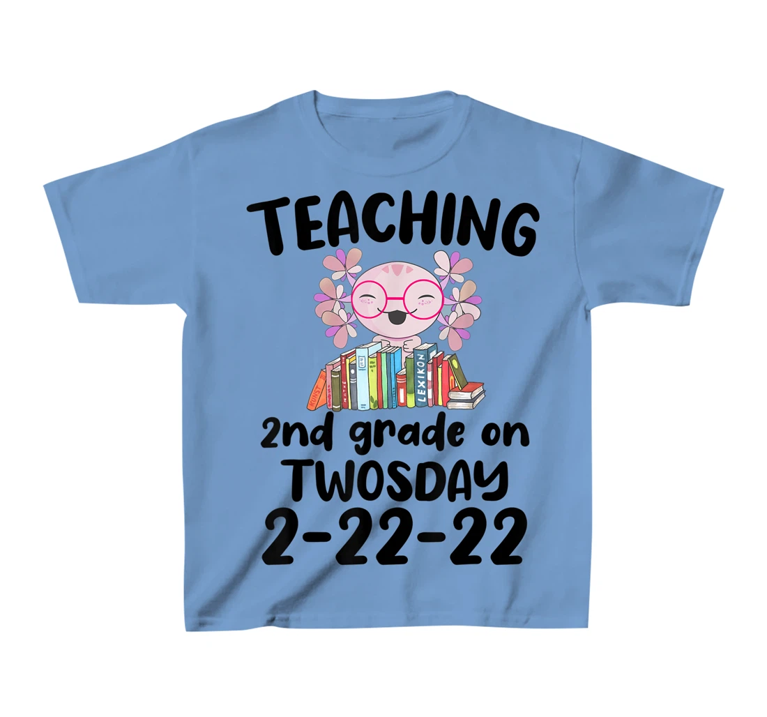 Womens Teaching 2ND Grade On Twosday February 22nd 2022 100 Days T-Shirt, Kid T-Shirt and Women T-Shirt