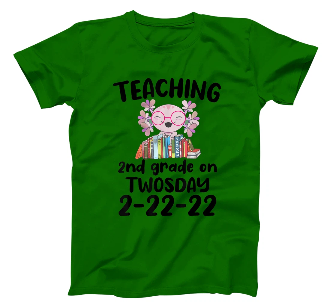 Womens Teaching 2ND Grade On Twosday February 22nd 2022 100 Days T-Shirt, Kid T-Shirt and Women T-Shirt