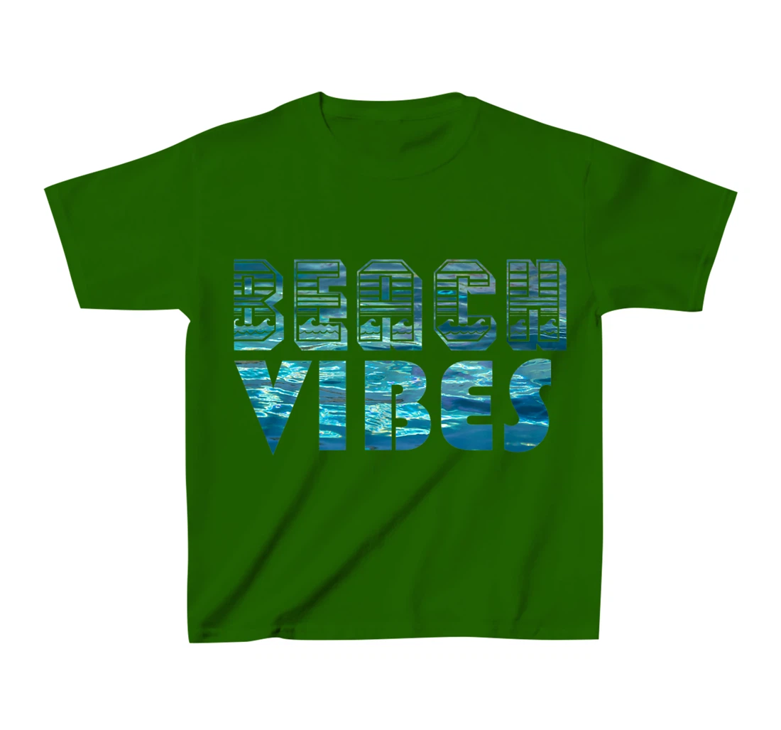 Womens Beach Vibes Funny Beach summer vacation vintage 70s 80s T-Shirt, Kid T-Shirt and Women T-Shirt