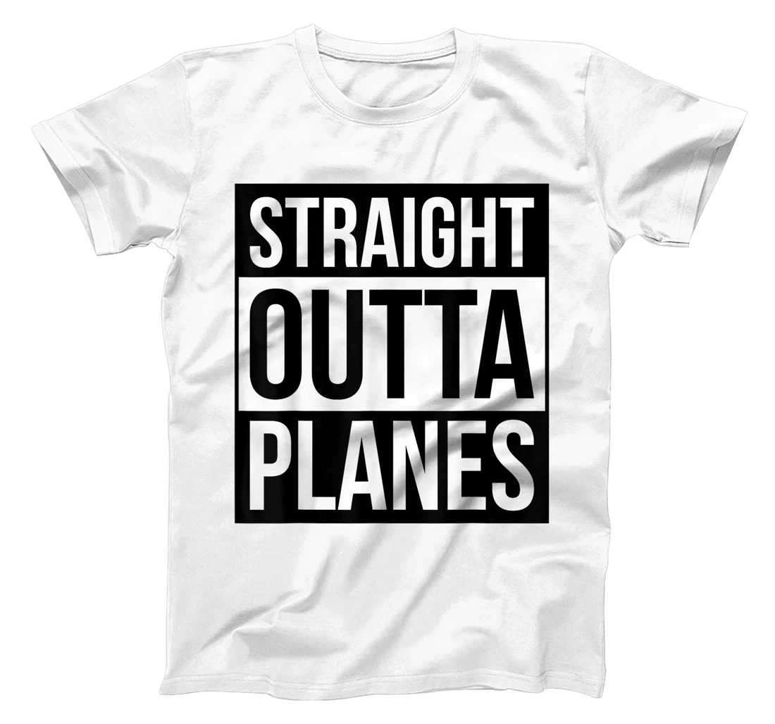 Womens Skydiver Saying Straight Outta Planes Skydiving Parachuting T-Shirt, Women T-Shirt