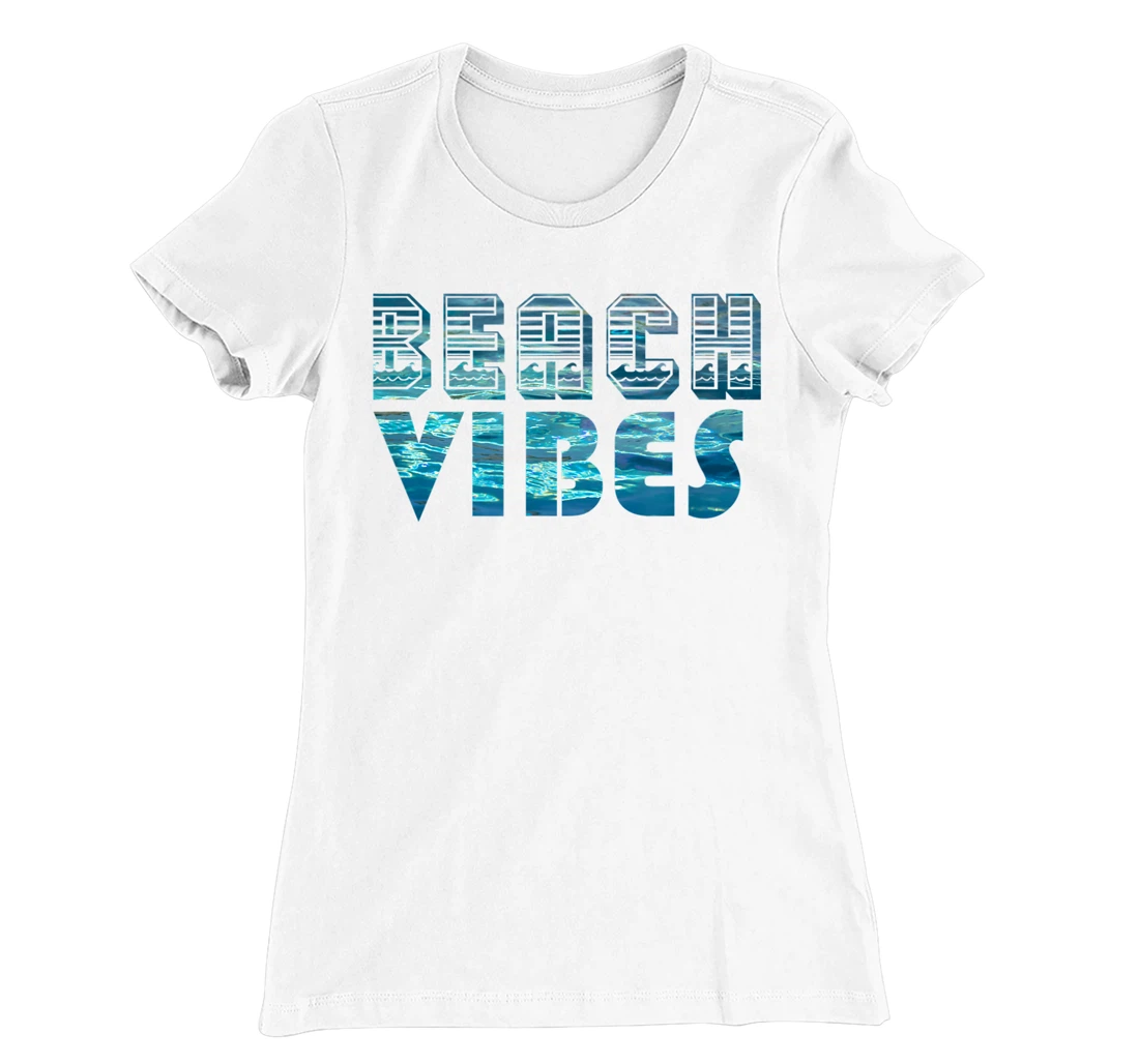 Womens Beach Vibes Funny Beach summer vacation vintage 70s 80s T-Shirt, Kid T-Shirt and Women T-Shirt