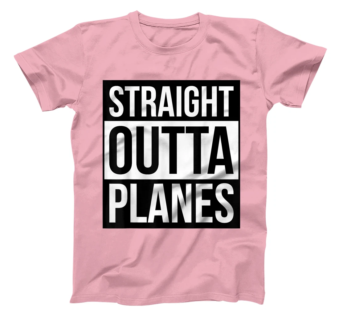Womens Skydiver Saying Straight Outta Planes Skydiving Parachuting T-Shirt, Women T-Shirt