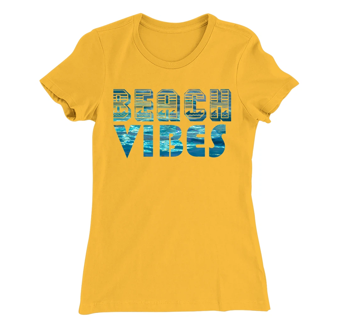 Womens Beach Vibes Funny Beach summer vacation vintage 70s 80s T-Shirt, Kid T-Shirt and Women T-Shirt