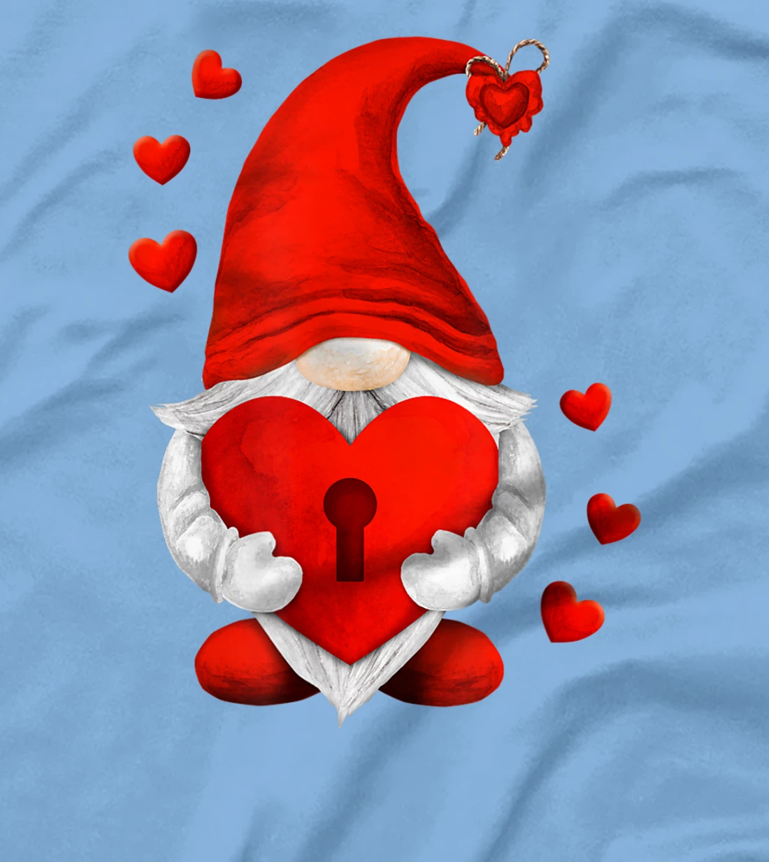 Valentines Day Gnome Decor For Women And Men Cute Love Heart T-Shirt, Women T-Shirt