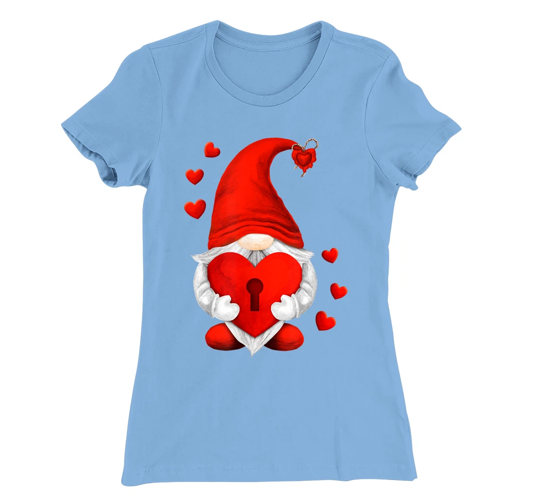 Valentines Day Gnome Decor For Women And Men Cute Love Heart T-Shirt, Women T-Shirt