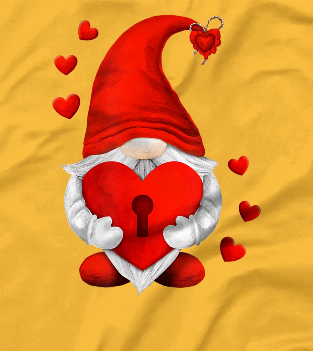 Valentines Day Gnome Decor For Women And Men Cute Love Heart T-Shirt, Women T-Shirt