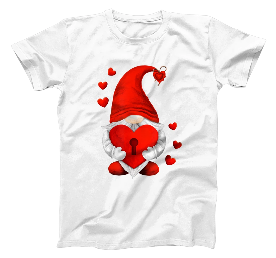 Valentines Day Gnome Decor For Women And Men Cute Love Heart T-Shirt, Women T-Shirt