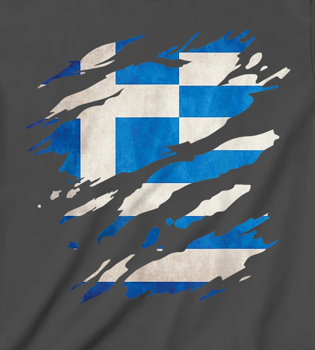 Greece - national flag, scratches, cracks T-Shirt, Kid T-Shirt and Women T-Shirt