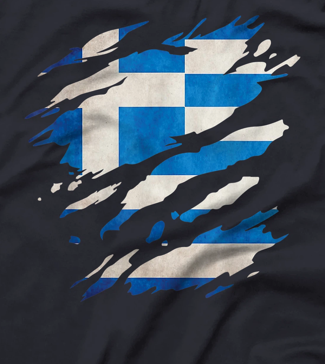 Greece - national flag, scratches, cracks T-Shirt, Kid T-Shirt and Women T-Shirt
