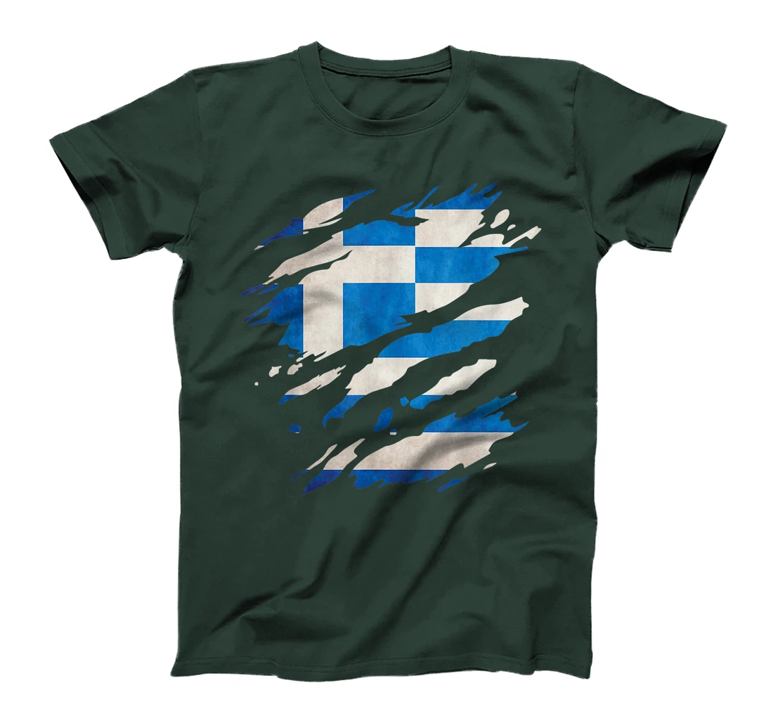 Greece - national flag, scratches, cracks T-Shirt, Kid T-Shirt and Women T-Shirt