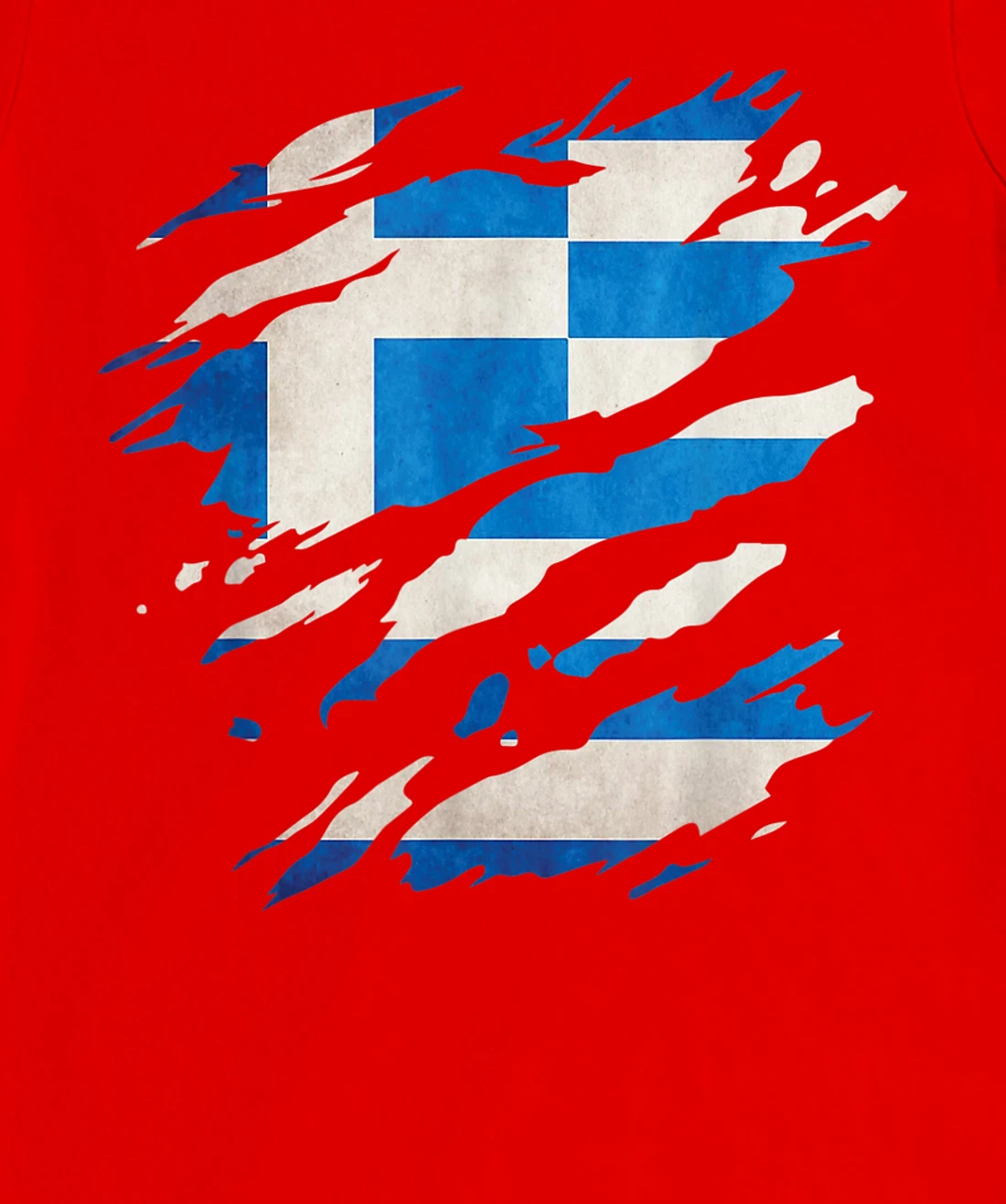 Greece - national flag, scratches, cracks T-Shirt, Kid T-Shirt and Women T-Shirt